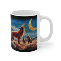 Coyotes in Moonlight   -  Ceramic Mug 11oz