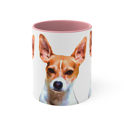 Rat Terrier Accent Coffee Mug, 11oz