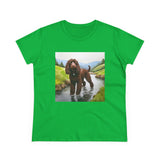 Irish Water Spaniel Women's Midweight Cotton Tee
