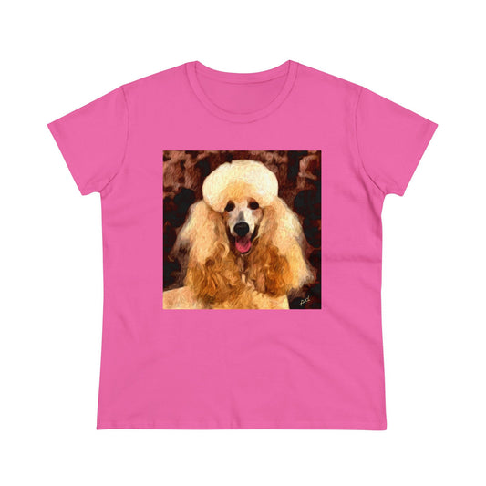 Poodle Women's Midweight Cotton Tee