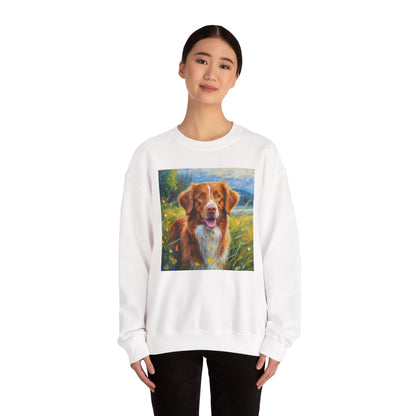 Dixie the Nova Scotia Duck Tolling Retriever 50/50 Crewneck Sweatshirt
