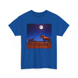 Horses in the Moonlight - Unisex Heavy Cotton Tee