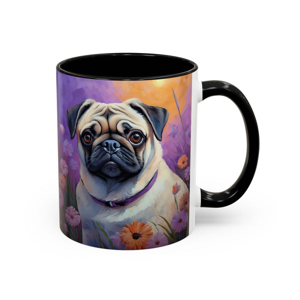 Pug - Accent Coffee Mug  - 2 Sizes