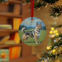 Swedish Vallhund Christmas Tree Metal Ornament