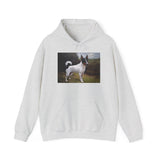 Japanese Terrrier  --  Vintage Inspired Dog Art Hooded Sweatshirt - Unisex 50/50