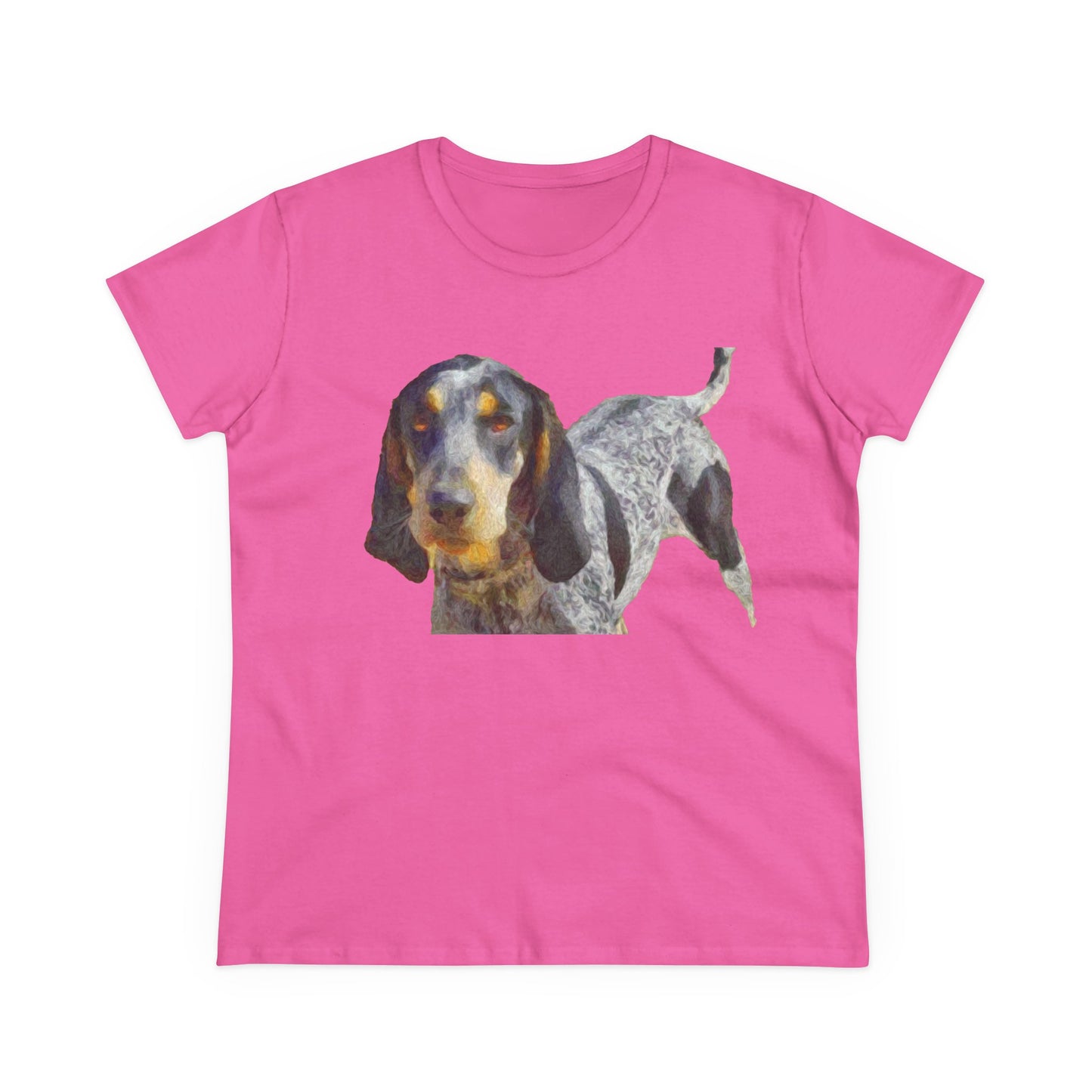 Bluetick Coonhound Women's Midweight Cotton Tee