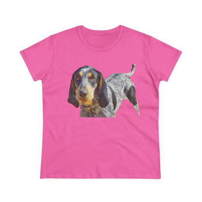 Bluetick Coonhound Women's Midweight Cotton Tee
