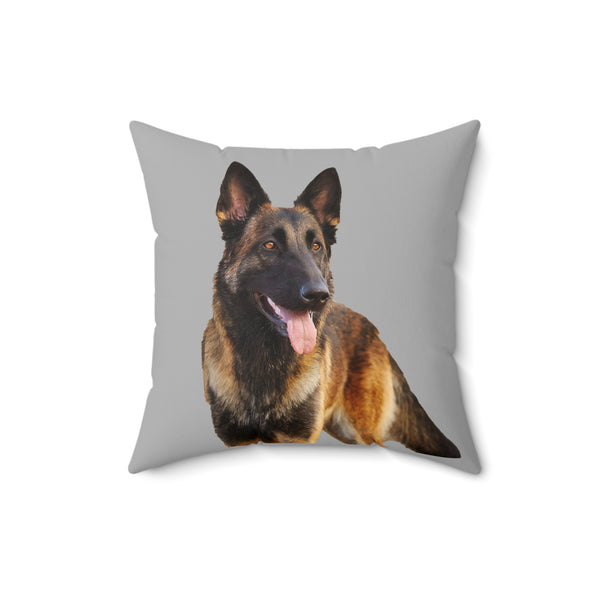 Dutch Sheepdog Spun Polyester Square Pillow