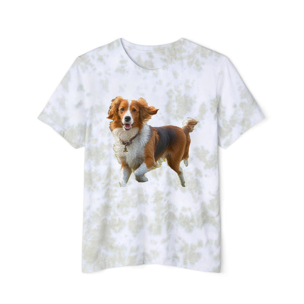 Nederlandse Kooikerhondje  Unisex Fashion Tie-Dyed T-Shirt