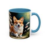 Welsh Corgi Puppy - Accent Coffee Mug