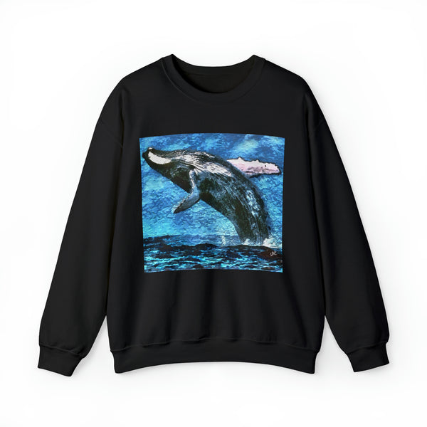 Humpback Whale Unisex 50/50 Crewneck Sweatshirt