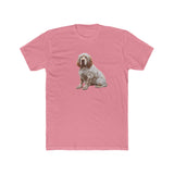 Clumber Spaniel - Men's Fitted Cotton Crew Tee