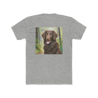 Curly Coated Retriever Men's Cotton Crew Tee