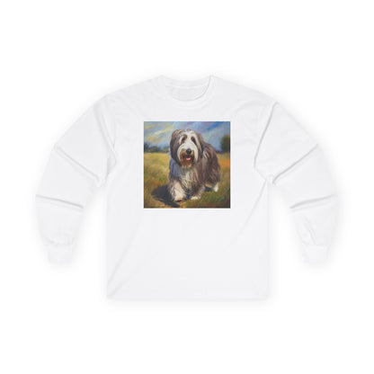 Bearded Collie Cotton Long Sleeve Tee