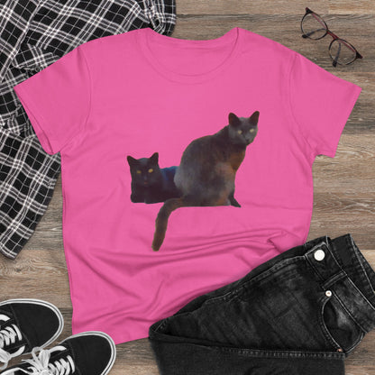Cats of Greece 'Sifnos Sisters' Women's Midweight Cotton Tee