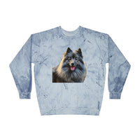 Keeshond Colourful Chaos Crewneck Sweatshirt