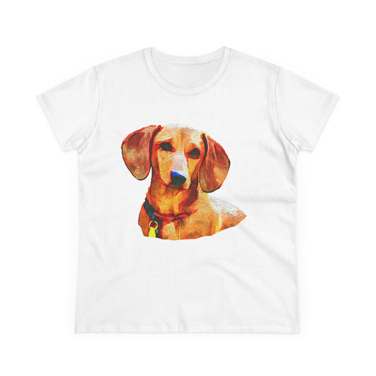 Dachshund 'Daisy' Women's Midweight Cotton Tee