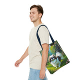Japanese Chin Polyester Tote Bag (AOP)