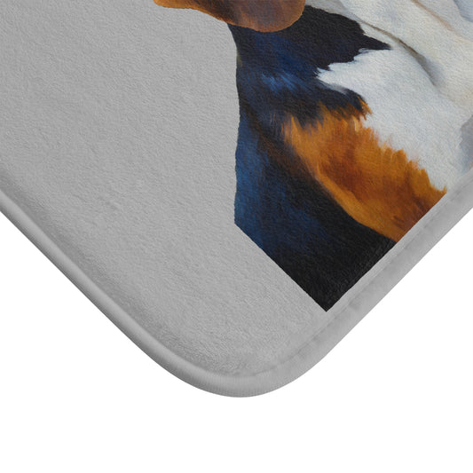 Whimsical American English Coonhound Bathroom Rug Mat