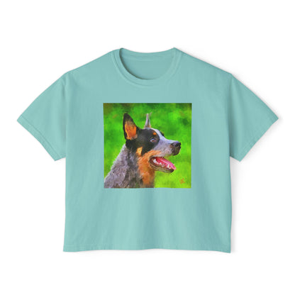 Australian Cattle Dog 'Blue Heeler' Women's Oversized Boxy Tee