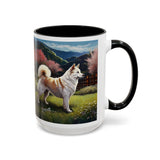 Kishu Ken - Ceramic Accent Coffee Mug (11, 15oz)