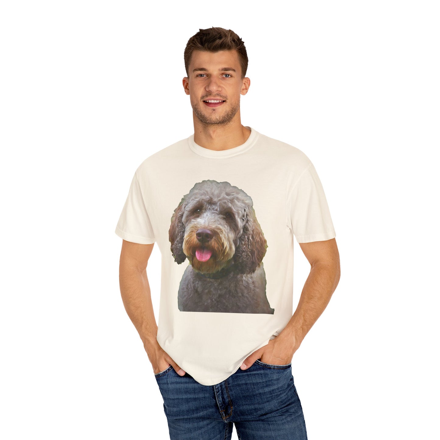 Lagotto Romagnolo 'Italian Truffle Dog' Unisex Garment-Dyed T-shirt