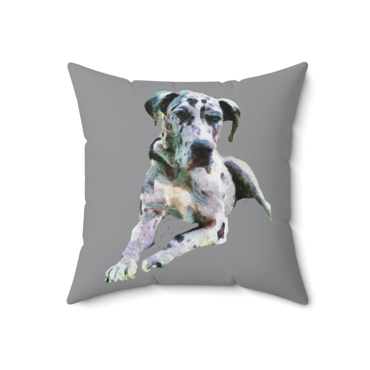 Harlequin Great Dane 'Leonid' Spun Polyester Throw Pillow