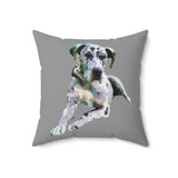 Harlequin Great Dane 'Leonid' Spun Polyester Throw Pillow
