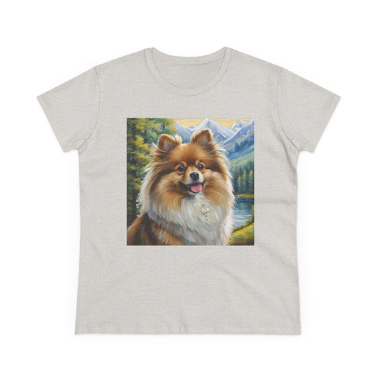 German Spitz Women's Midweight Cotton Tee