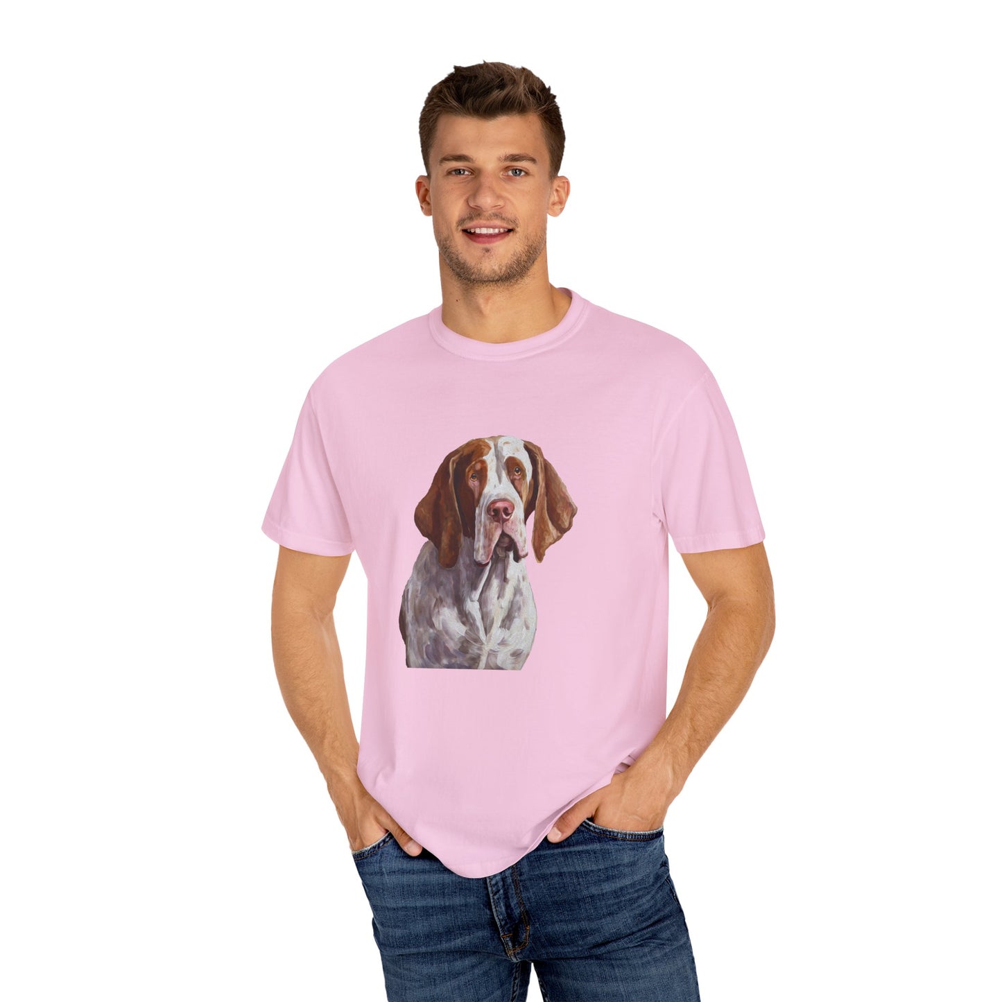 Bracco Italiano Unisex Relaxed Fit Garment-Dyed T-shirt