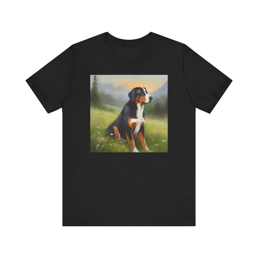 Greater Swiss Mountain Dog Unisex Jersey Short Sleeve Tee