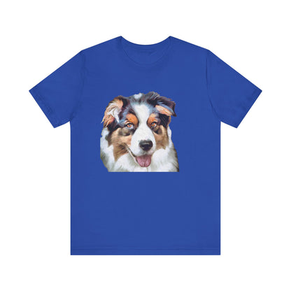 Australian Shepherd 'Blue Merle' Unisex Jersey Short Sleeve Tee
