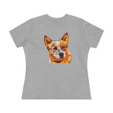 Red Heeler - Australian Cattle Dog Women's Relaxed Fit Cotton Tee