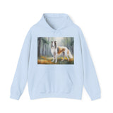 Borzoi 'Russian Wolfhound' Unisex Hooded Sweatshirt