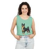 Black & Tan Shiba Inu  -  Unisex  Relaxed Fit Garment-Dyed Tank Top