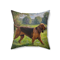 Bloodhound -  Spun Polyester Throw Pillow