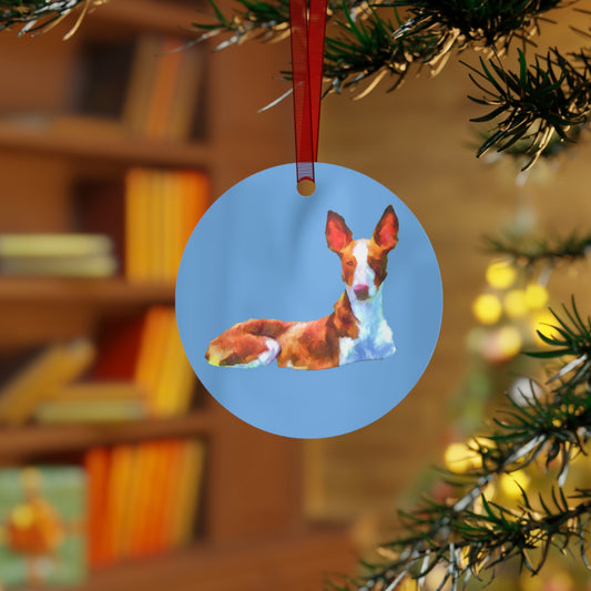 Ibizan Hound Metal Ornaments: Celebrate Your Loyal Companion