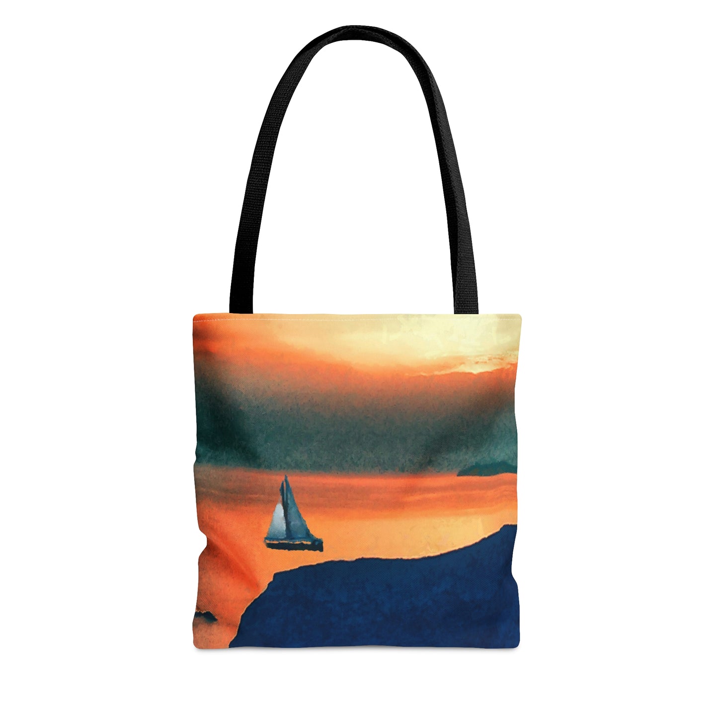 Kastro (Greece) Sunset Tote Bag