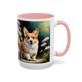 Welsh Corgi Puppy - Accent Coffee Mug