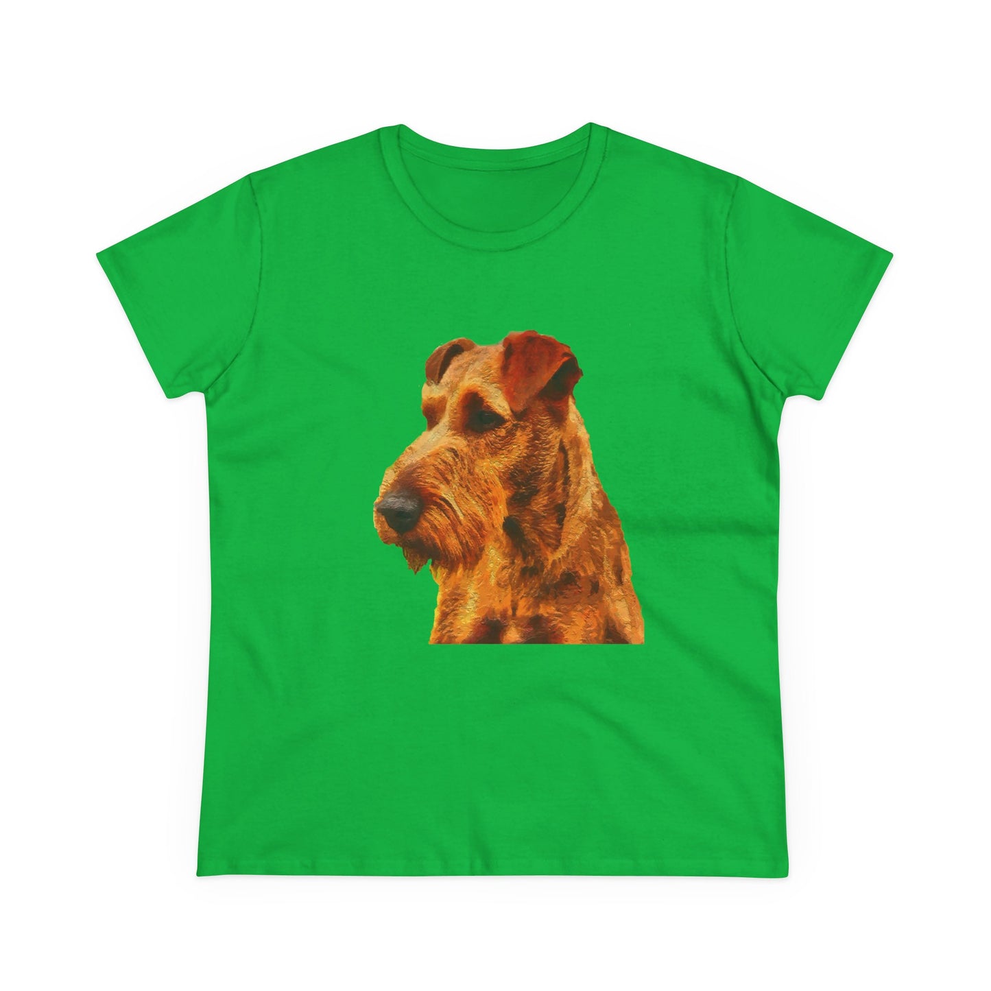Irish Terrier 'Jocko' Women's Midweight Cotton Tee