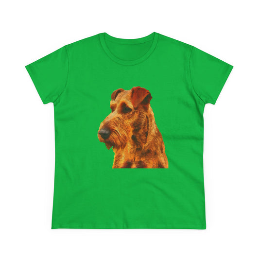 Irish Terrier 'Jocko' Women's Midweight Cotton Tee