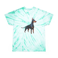 Doberman Pinscher Unisex Tie-Dye Tee, Cyclone