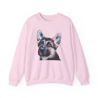German Shepherd 'Sly' Unisex 50/50 Crewneck Sweatshirt
