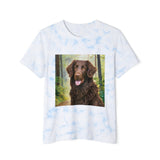 Curly-Coated Retriever Unisex FWD Fashion Tie-Dyed T-Shirt