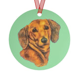 Dachshund 'Doxie 1' Christmas Tree  Metal Ornaments