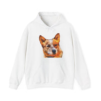 Whimsical Red Heeler - Australian Cattle Dog Unisex 50/50 Hoodie