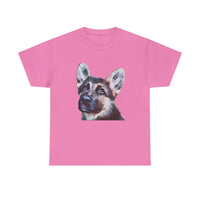 German Shepherd 'Sly' Unisex Heavy Cotton Tee