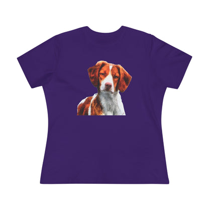 Brittany Spaniel 'Gunner' Women's Relaxed Fit Cotton Tee