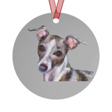 Italian Greyhound 'Lilly' Metal Ornaments