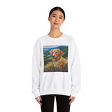 Golden Retriever Unisex 50/50 Crewneck Sweatshirt